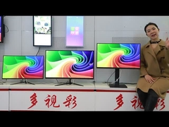 TV LED Modern Smart TV TV Android 4k Dengan Bingkai Emas Untuk Ruang Tamu